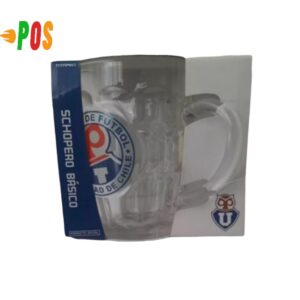 Vaso Shopero de Vidrio Universidad de Chile